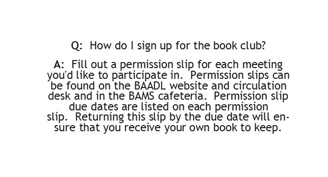 How do I sign up for the Book Club?